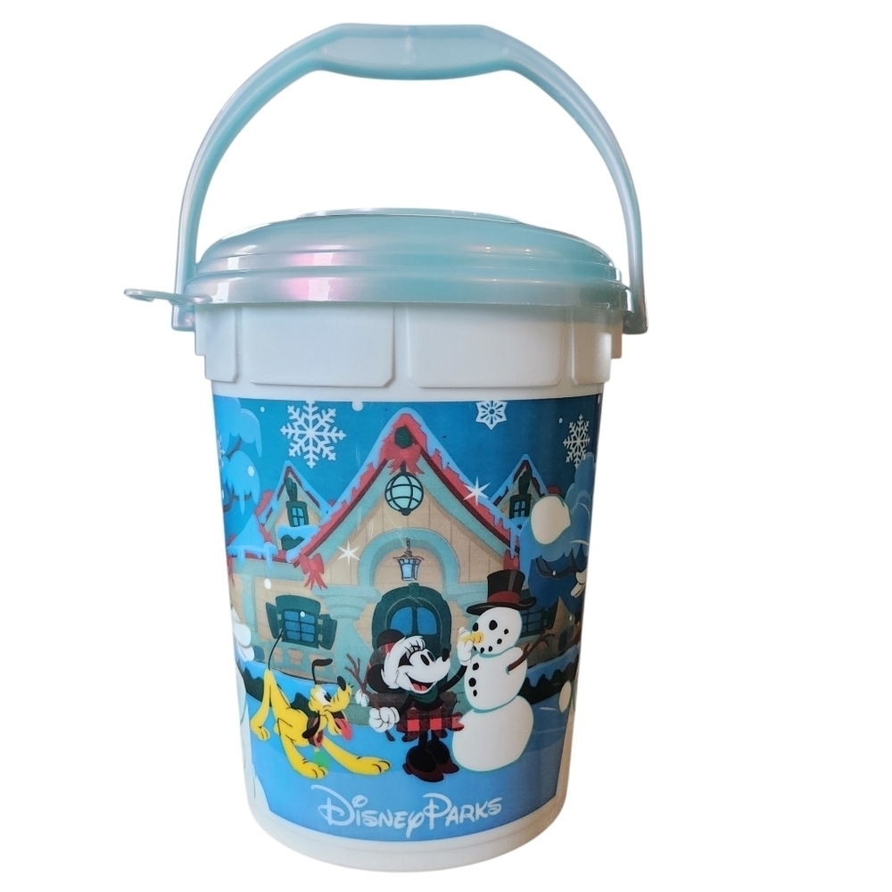 Disney Parks Christmas Holiday Collectible Popcorn Bucket Mickey Mouse